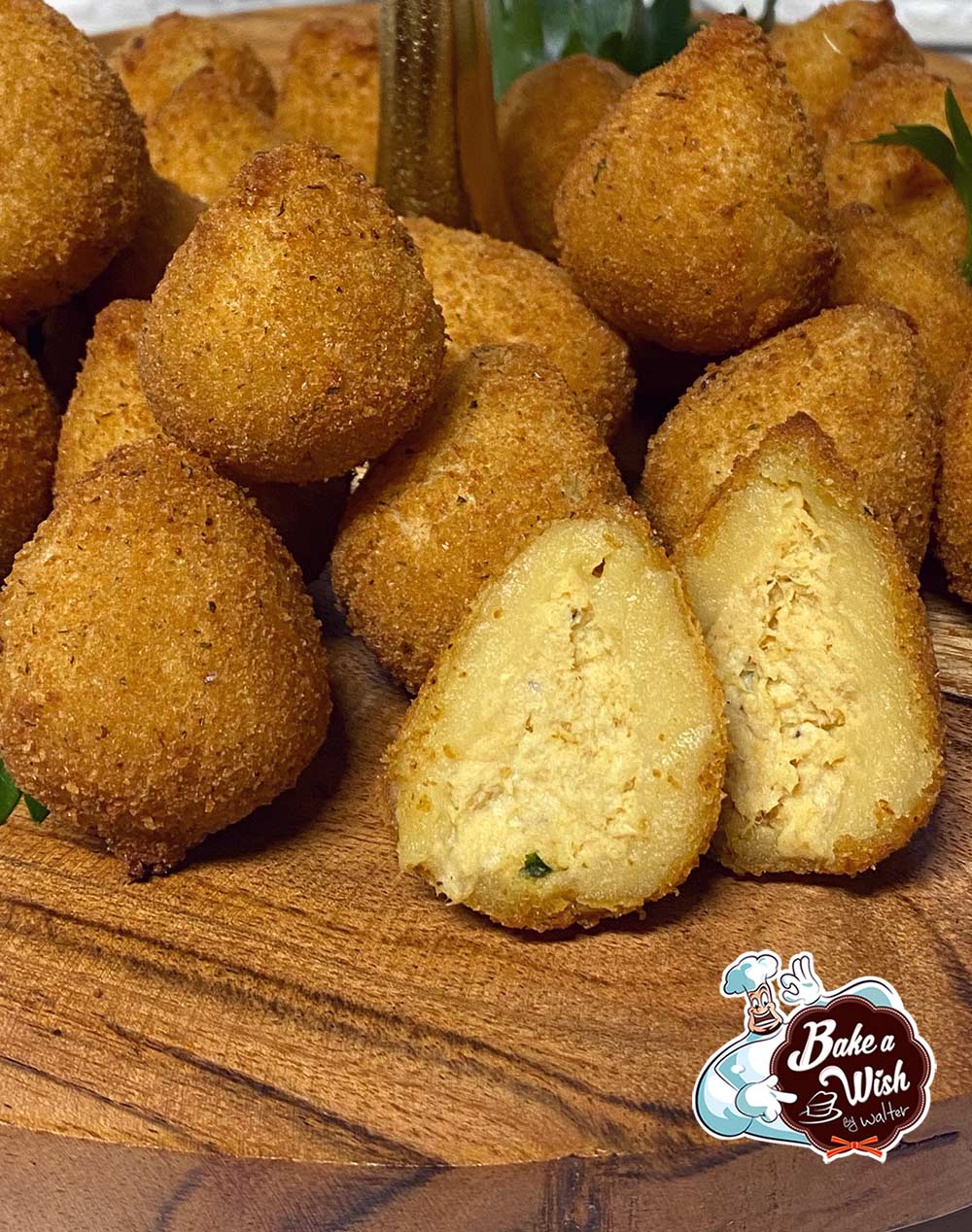 Brazilian chicken croquettes